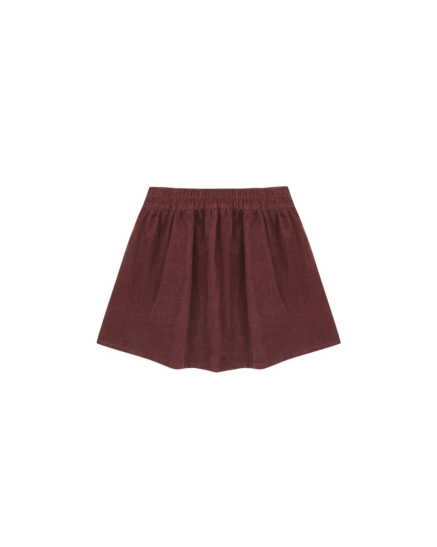 Rylee + Cru Button Front Mini Skirt | Burgundy *Pre-Order*