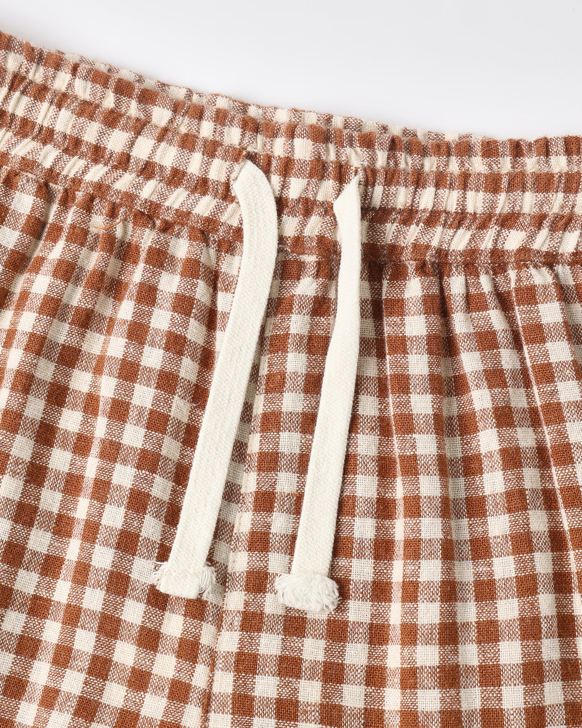Rylee + Cru Wide Leg Pant Brick Check