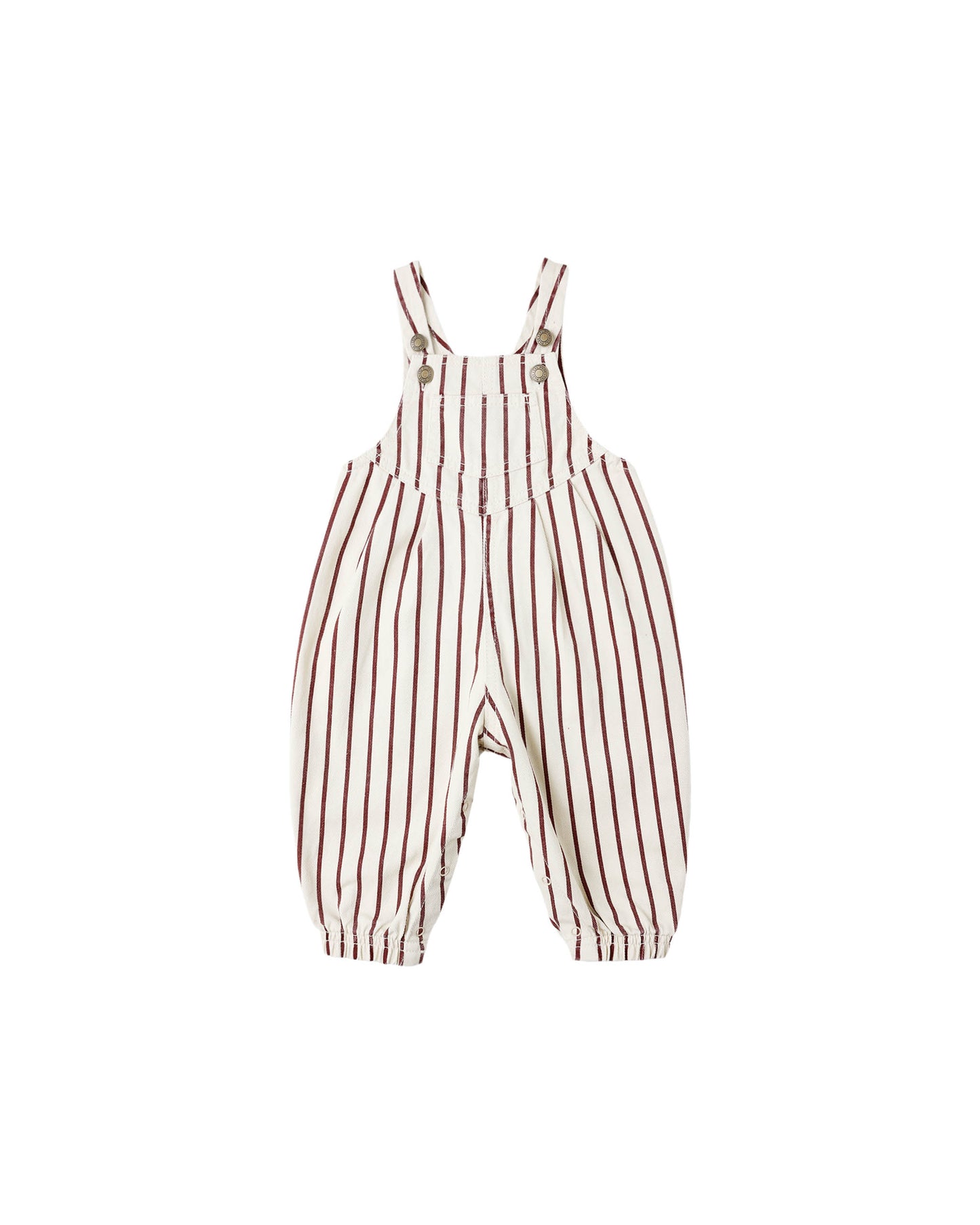 Rylee + Cru Vintage Overall | Burgundy Stripe *Pre-Order*