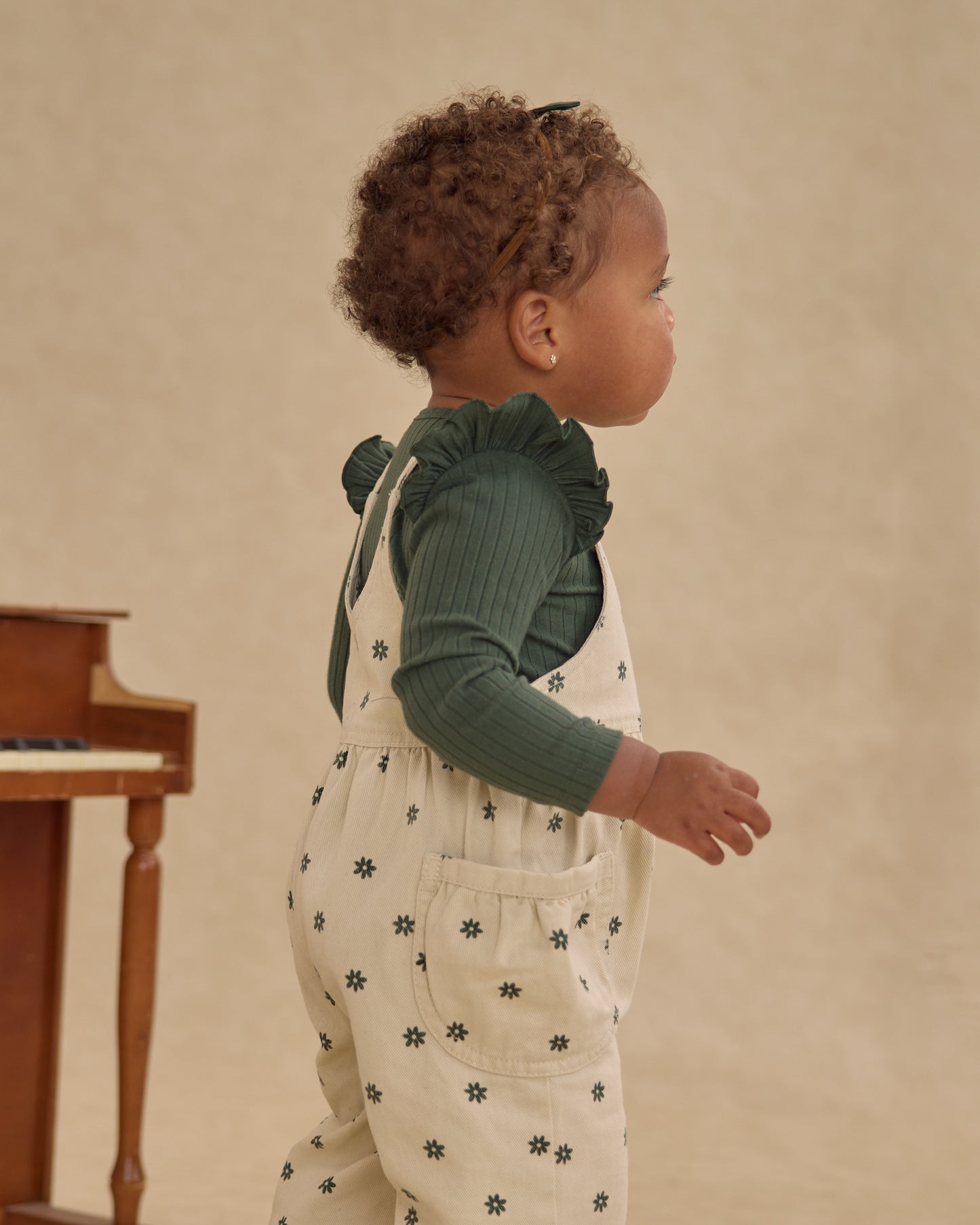 Rylee + Cru Wide Leg Overall Mini Daisy