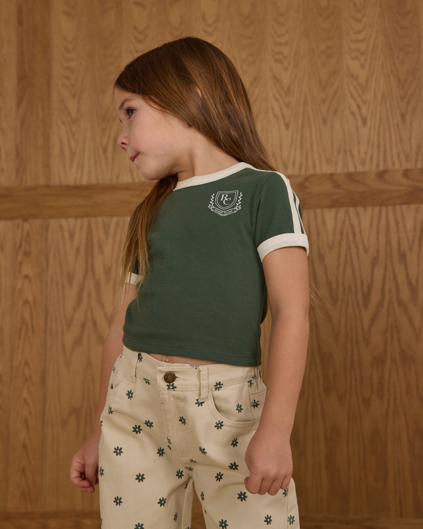Rylee + Cru Straight Leg Pant Mini Daisy