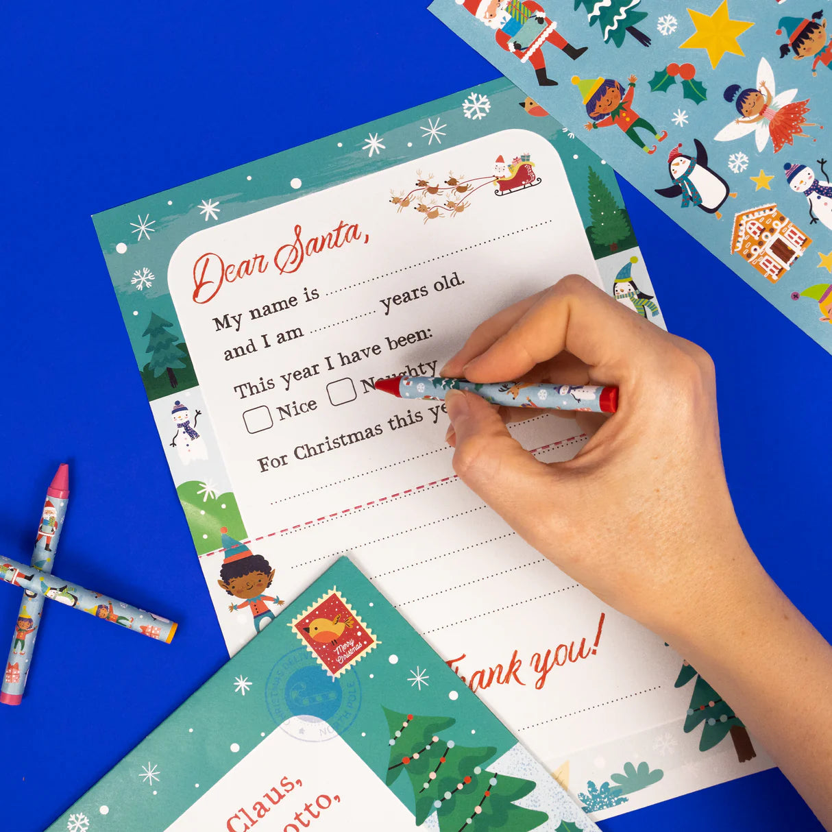 Colour Your Own Christmas Cards & Santa Letters
