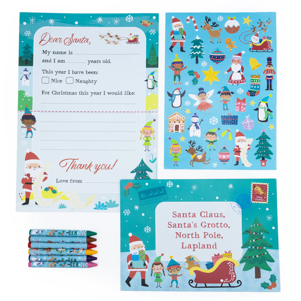 Colour Your Own Christmas Cards & Santa Letters