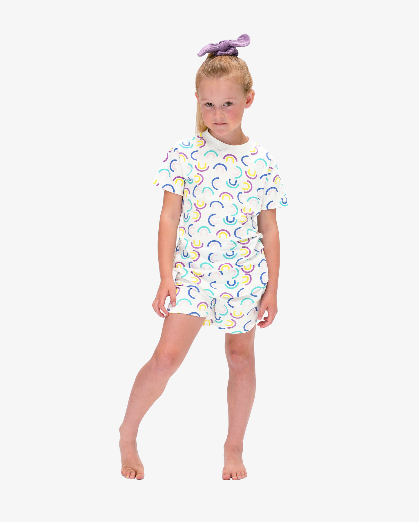The Girl Club Summer PJs Rainbows On Repeat