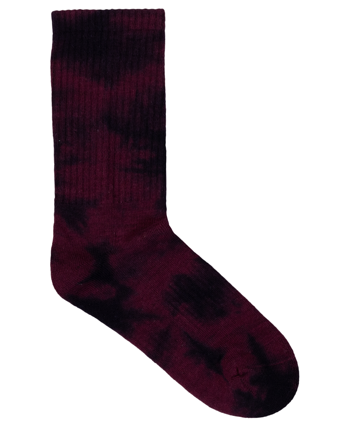 Santa Cruz Not A Dot Crew Sock 2pack Maroon Tie Dye | Slate Tie Dye