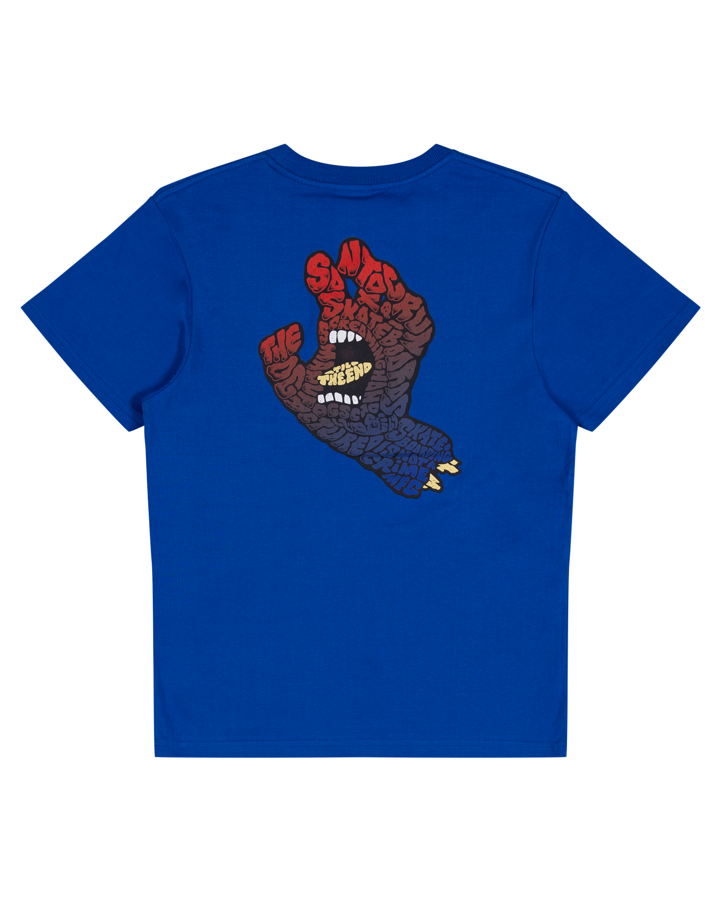 Santa Cruz Letter Hand Fade Tee Cobalt
