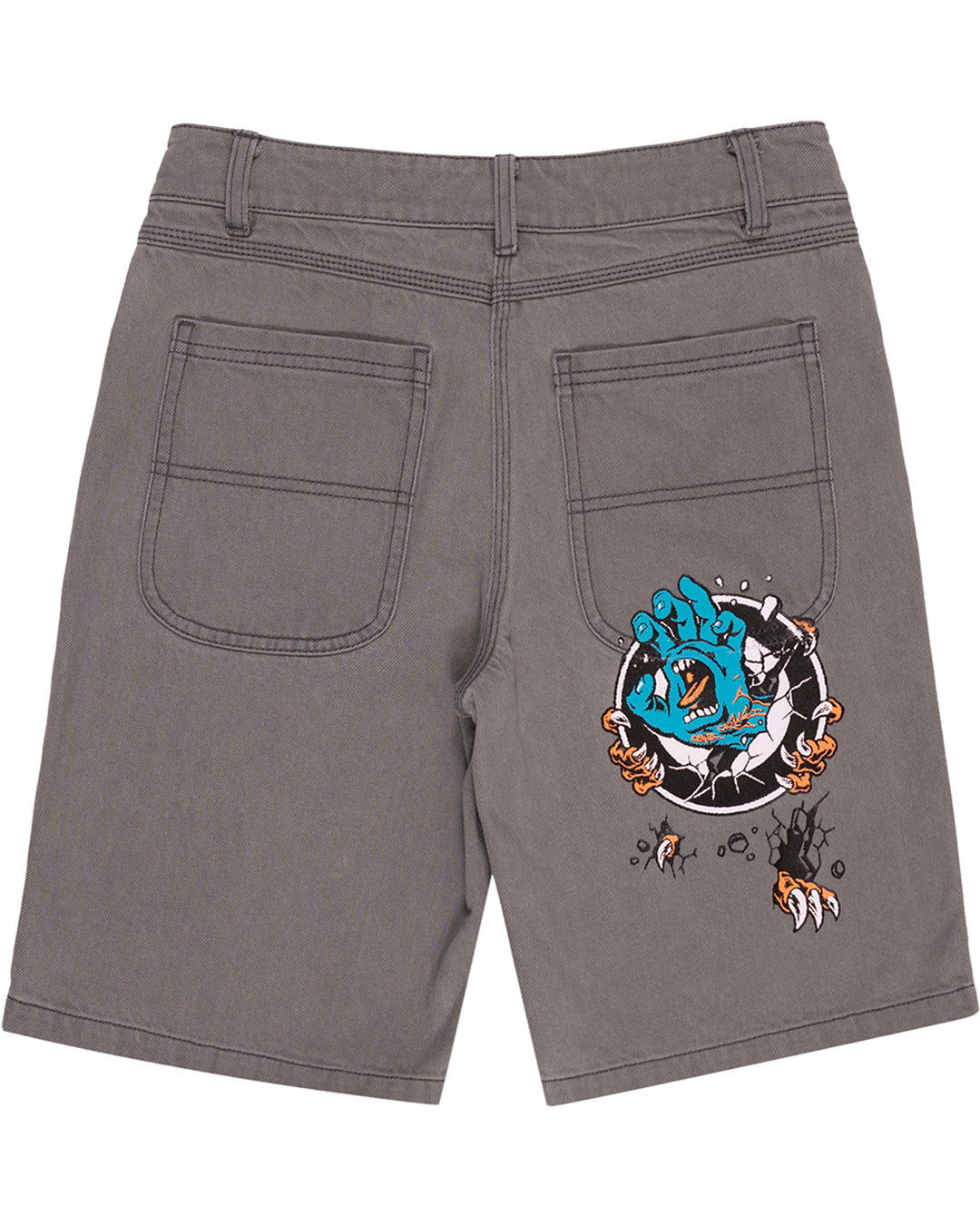 Santa Cruz Roskopp Screaming Target Jean Short Carbon