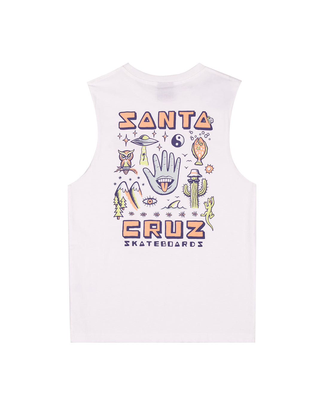 Santa Cruz Tripper Muscle Tee White