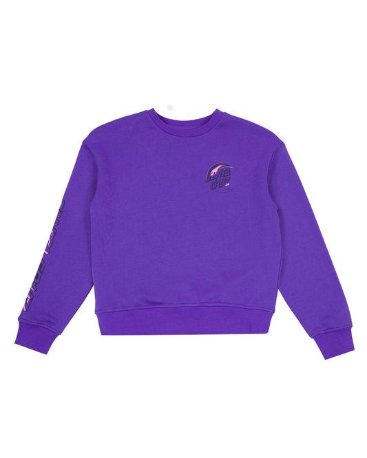 Santa Cruz Seeing Moon Dot Chest Sweater Iris