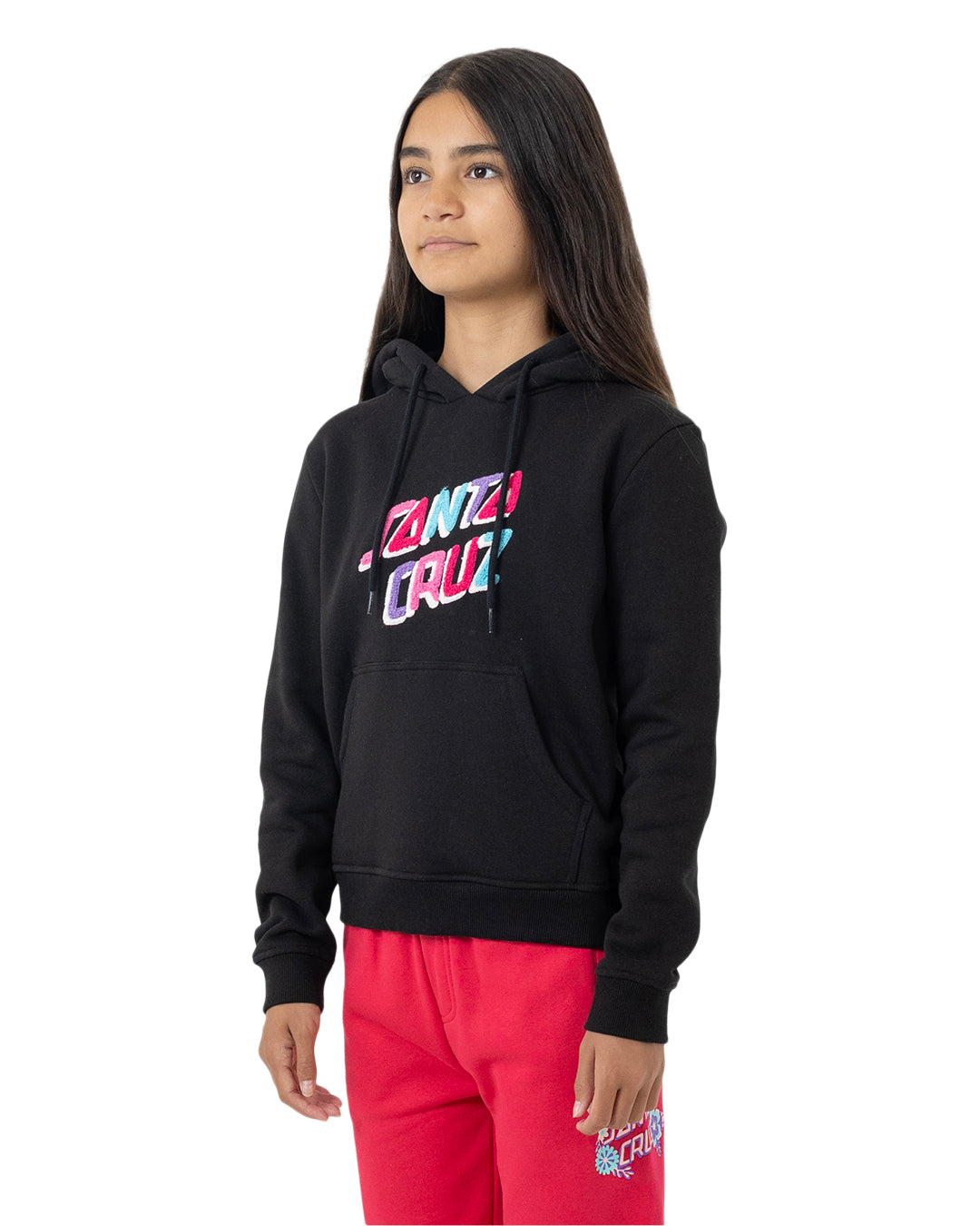 Santa Cruz Spirit Stack Strip Front Hoodie Black