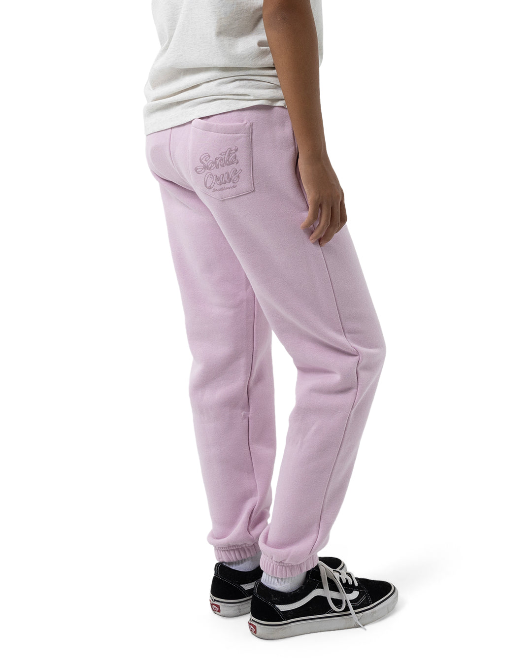 Santa Cruz Ribbon Script Track Pants Pink