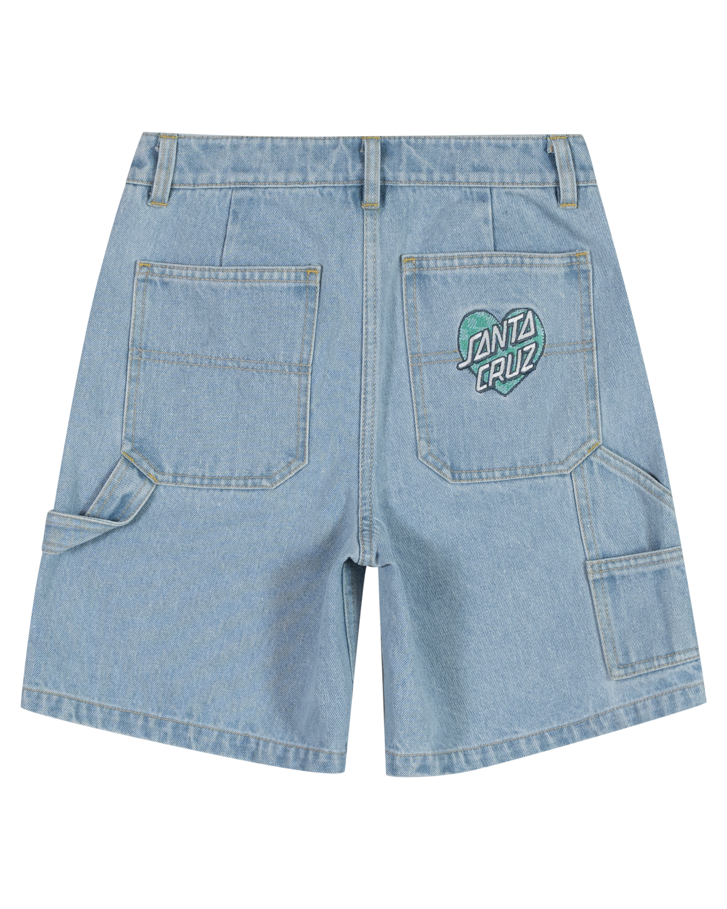 Santa Cruz Checker Heart Dot Carpenter Jean Shorts