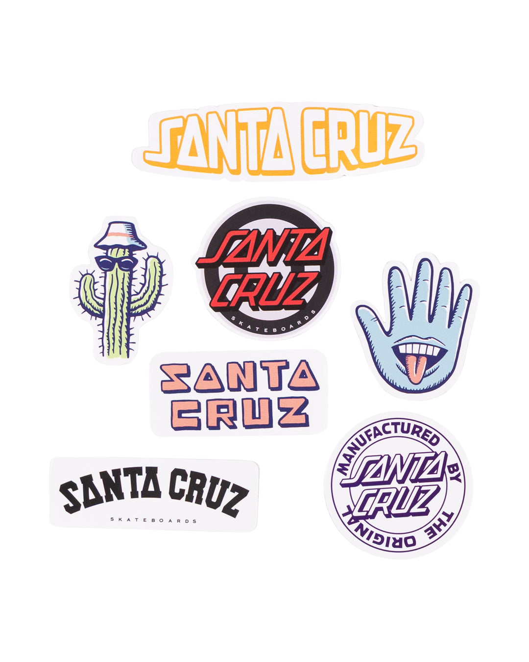 Santa Cruz Multi logo Sticker Pack