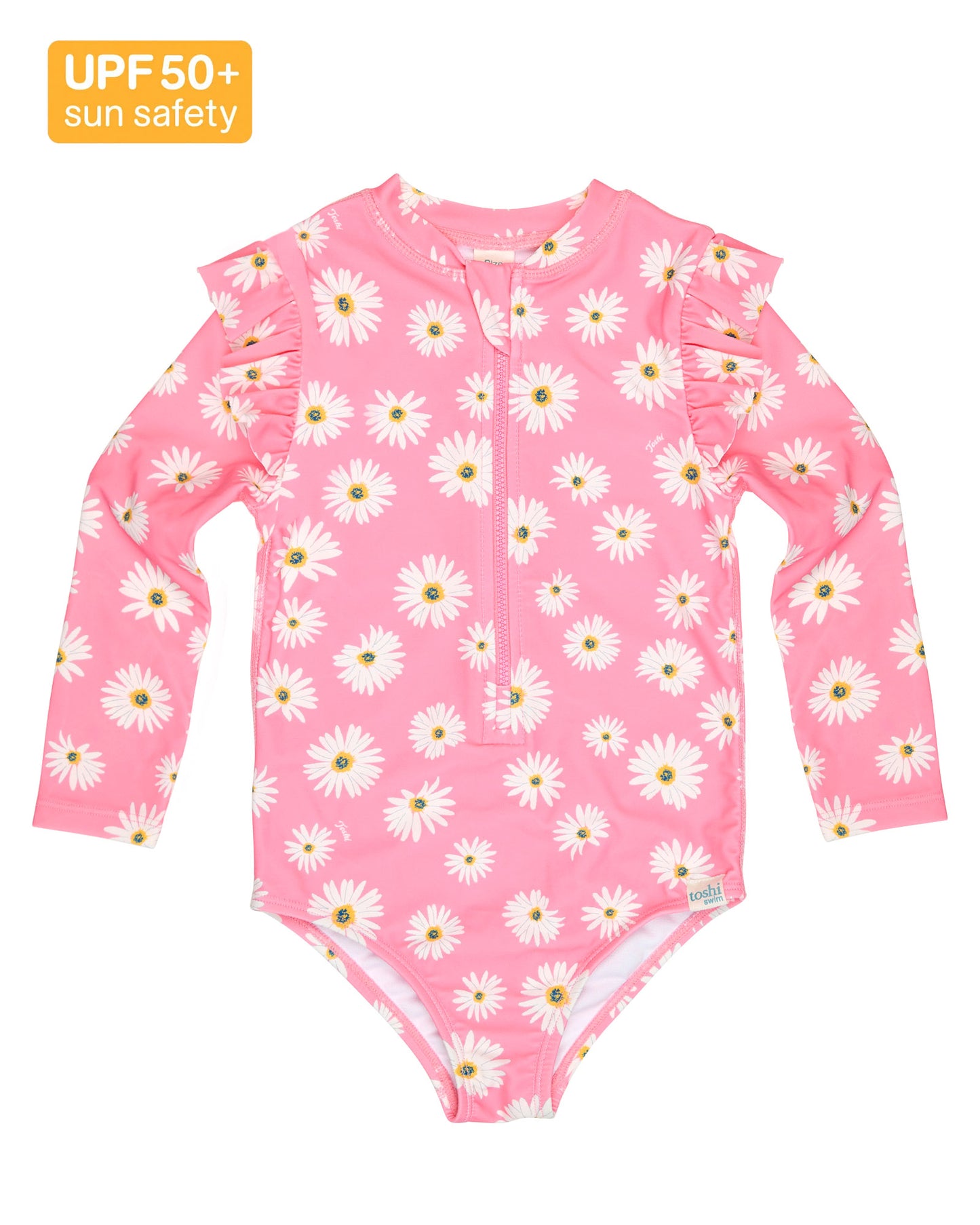 Toshi Girls Swim Bodysuit Ripple Daisy Watermelon