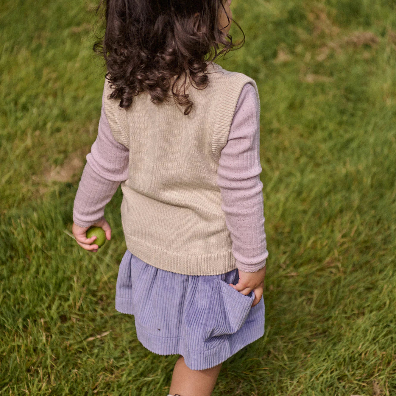 Nature Baby Merino Essential Long Sleeve Cloud Tee Pointelle Lilac