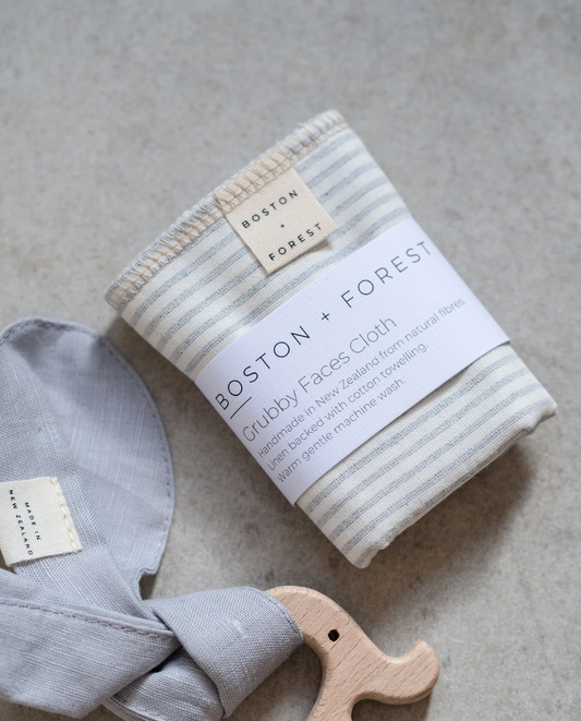 Boston & Forest Grubby Faces Cloth Pinstripe Chambray