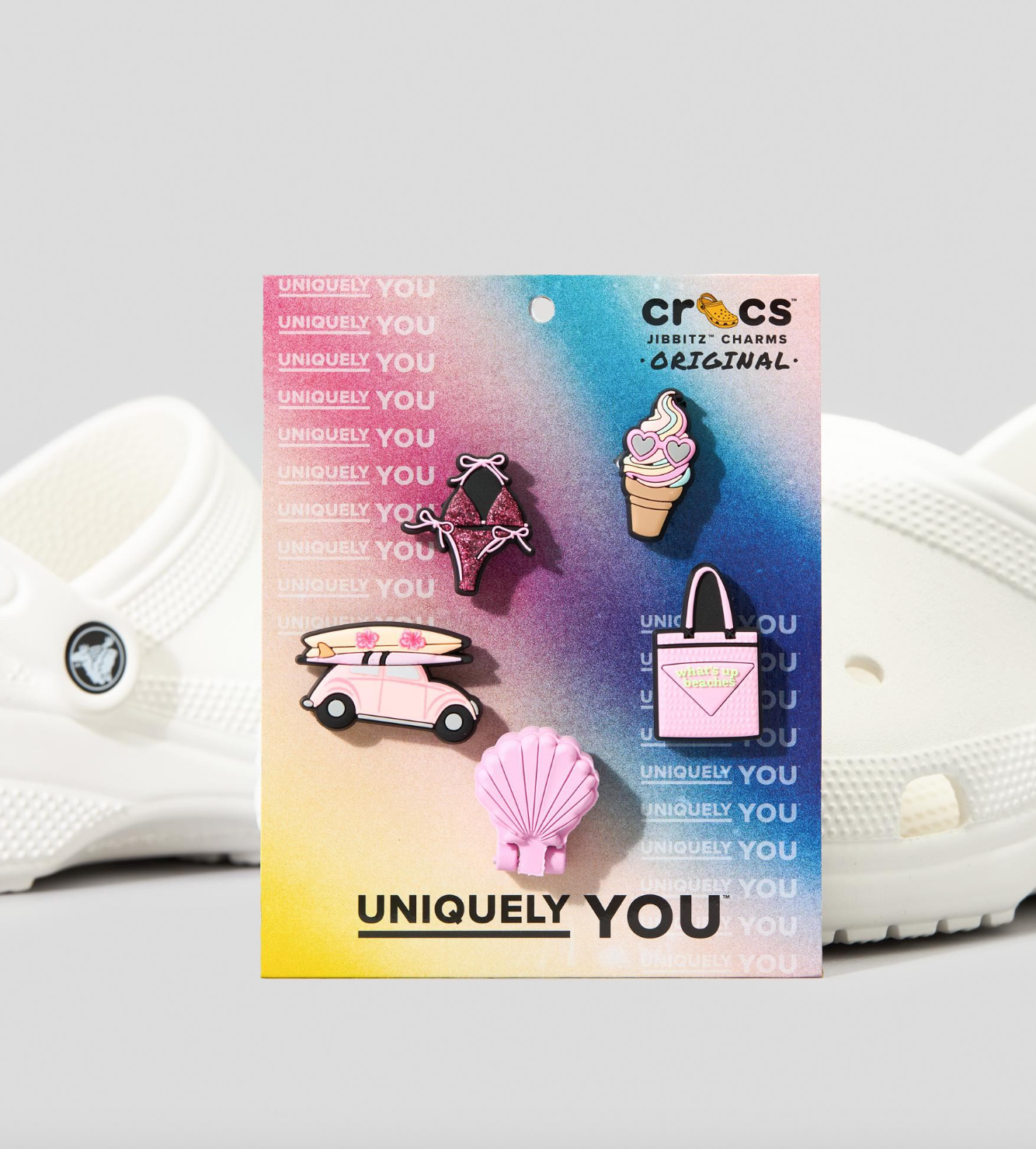 Jibbitz Girly Beach Trip 5 Pack Little Trooper Limited