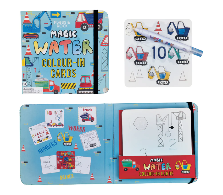Floss & Rock Magic Colour Changing Water Cards | Construction