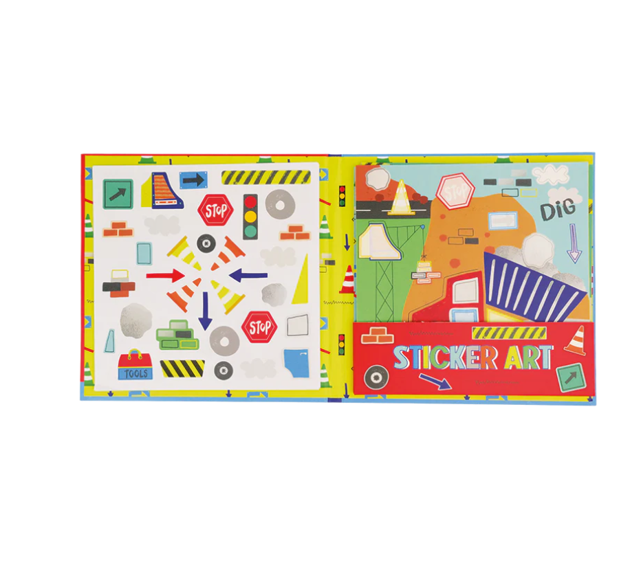 Floss & Rock Sticker Art | Construction