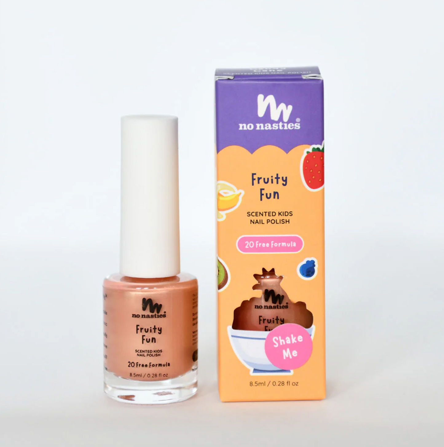 No Nasties Nail Polish Scented Fruity Fun | Peach