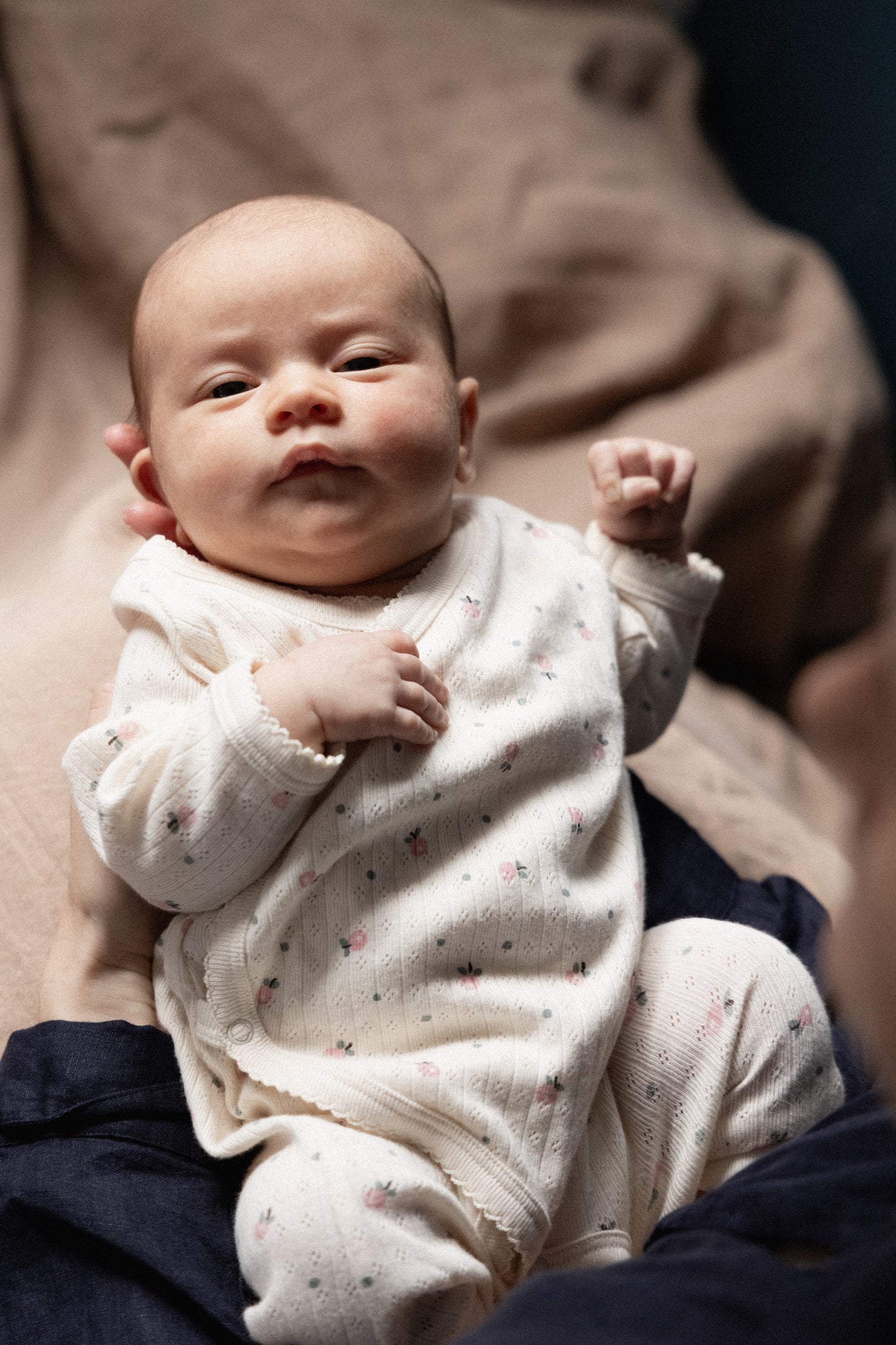 Nature Baby Kimono Stretch & Grow Pointelle Posey Blossom Print