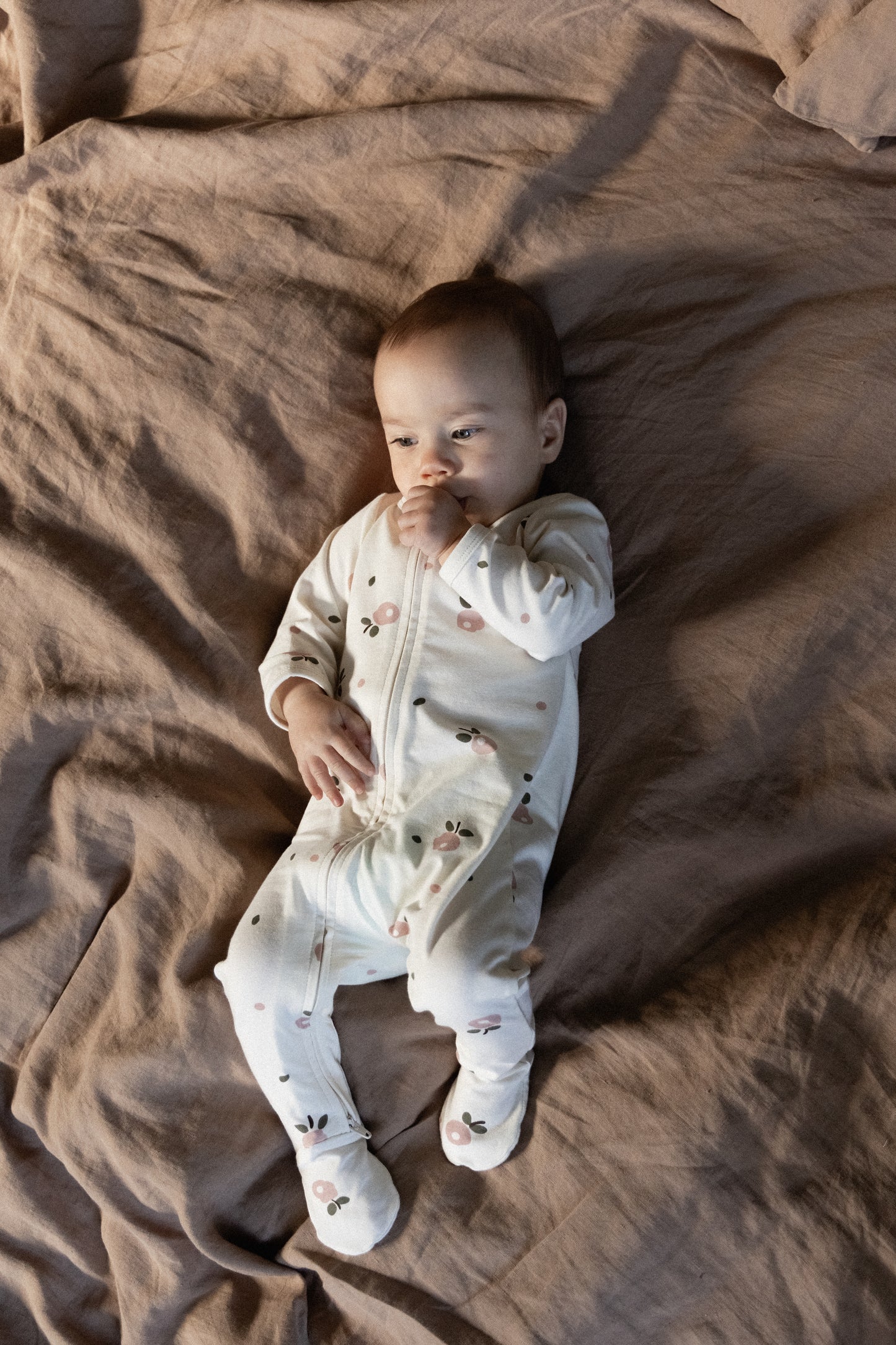 Nature Baby Dreamlands Suit Posey Blossom Rose Print