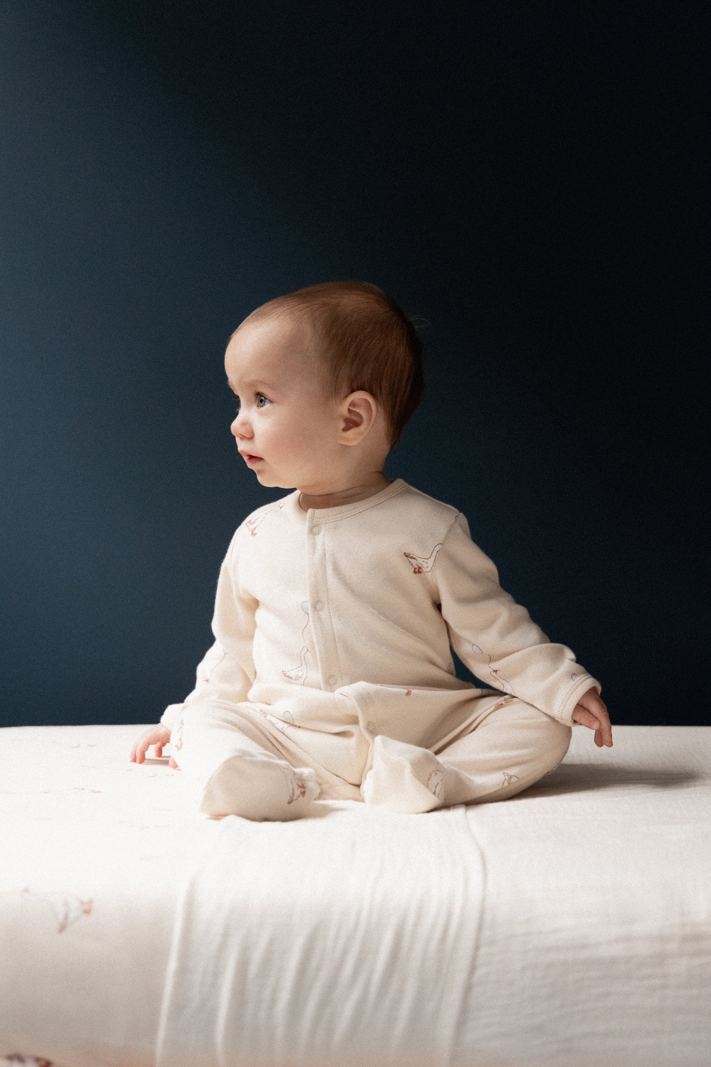 Nature Baby Stretch & Grow Goose Lullaby Print
