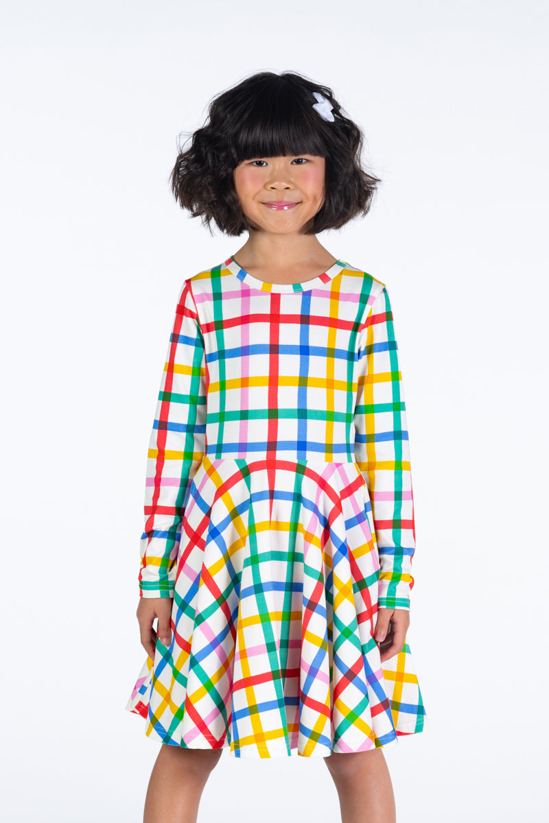 Rock Your Kid Check it Out Waisted Dress