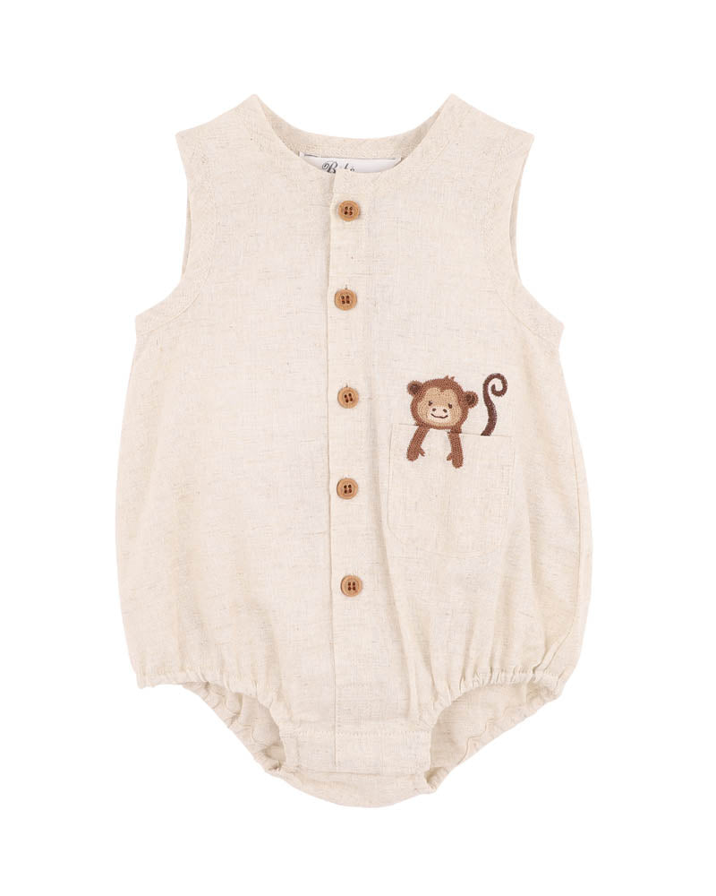 Minihaha Billie Monkey Bodysuit Almond