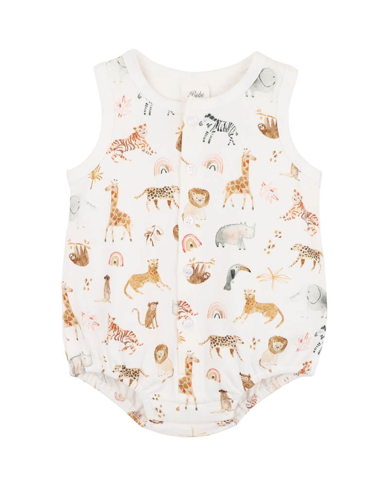 Minihaha Billie Print Organic Bodysuit