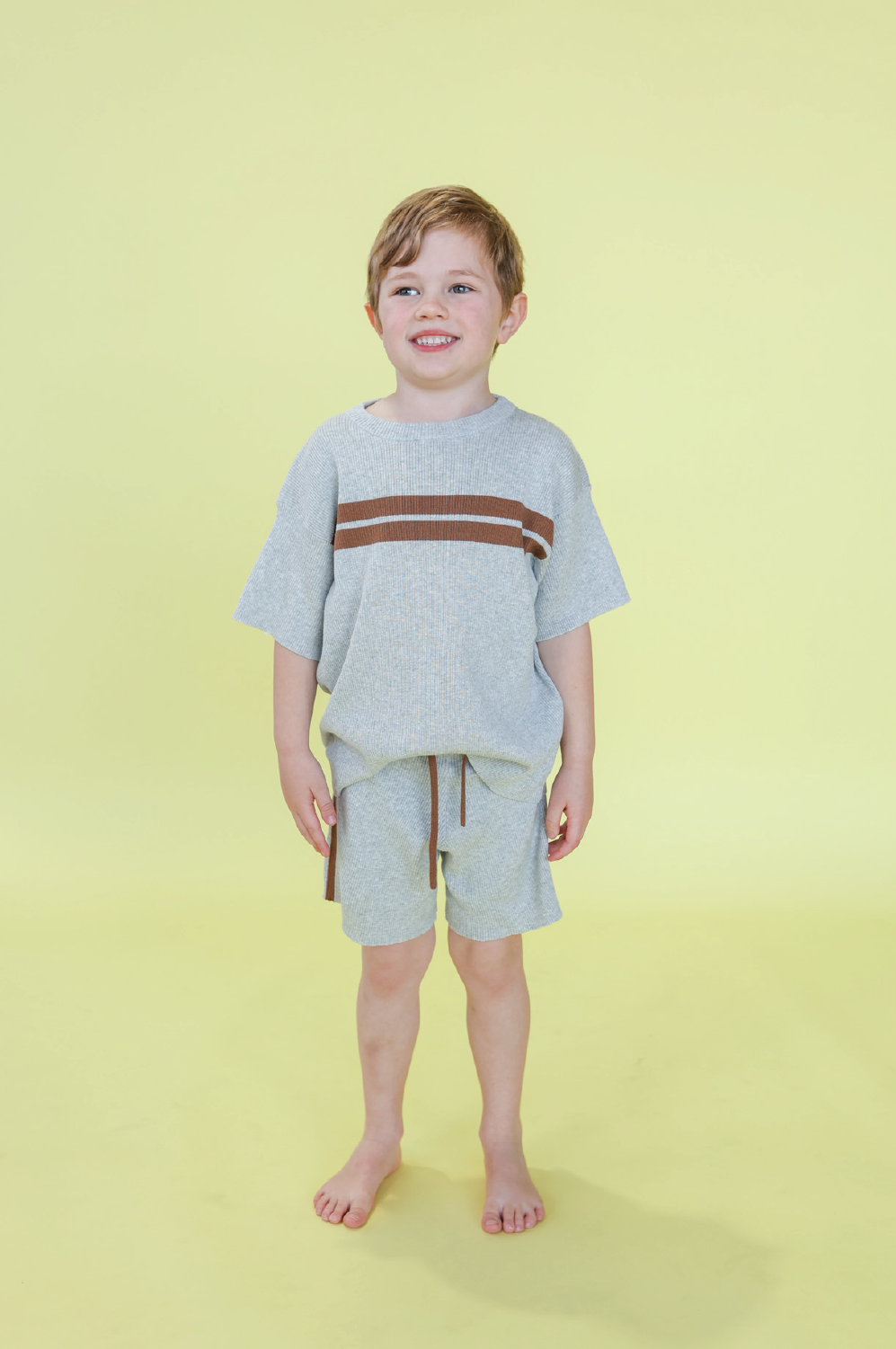 Grown Twin Striped Ribbed Tee