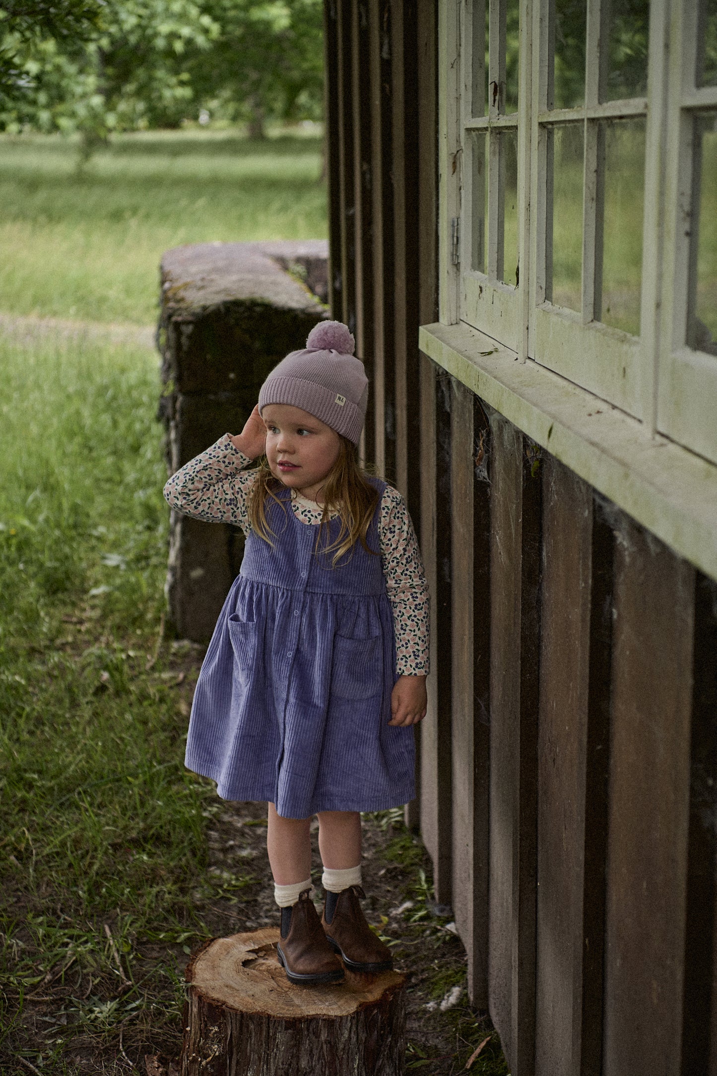 Nature Baby Amelia Pinafore Heron