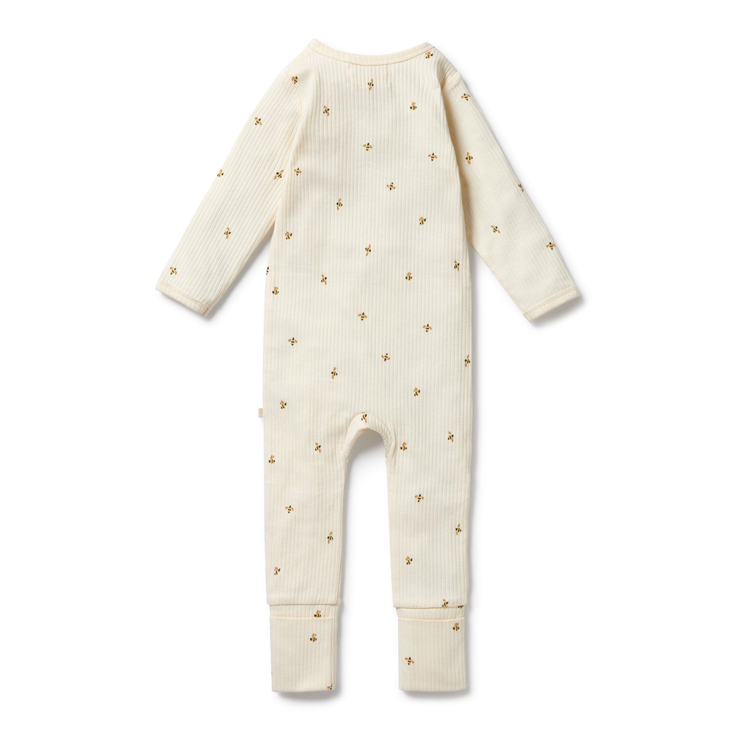 Wilson & Frenchy Organic Zipsuit with Feet Bee Mine