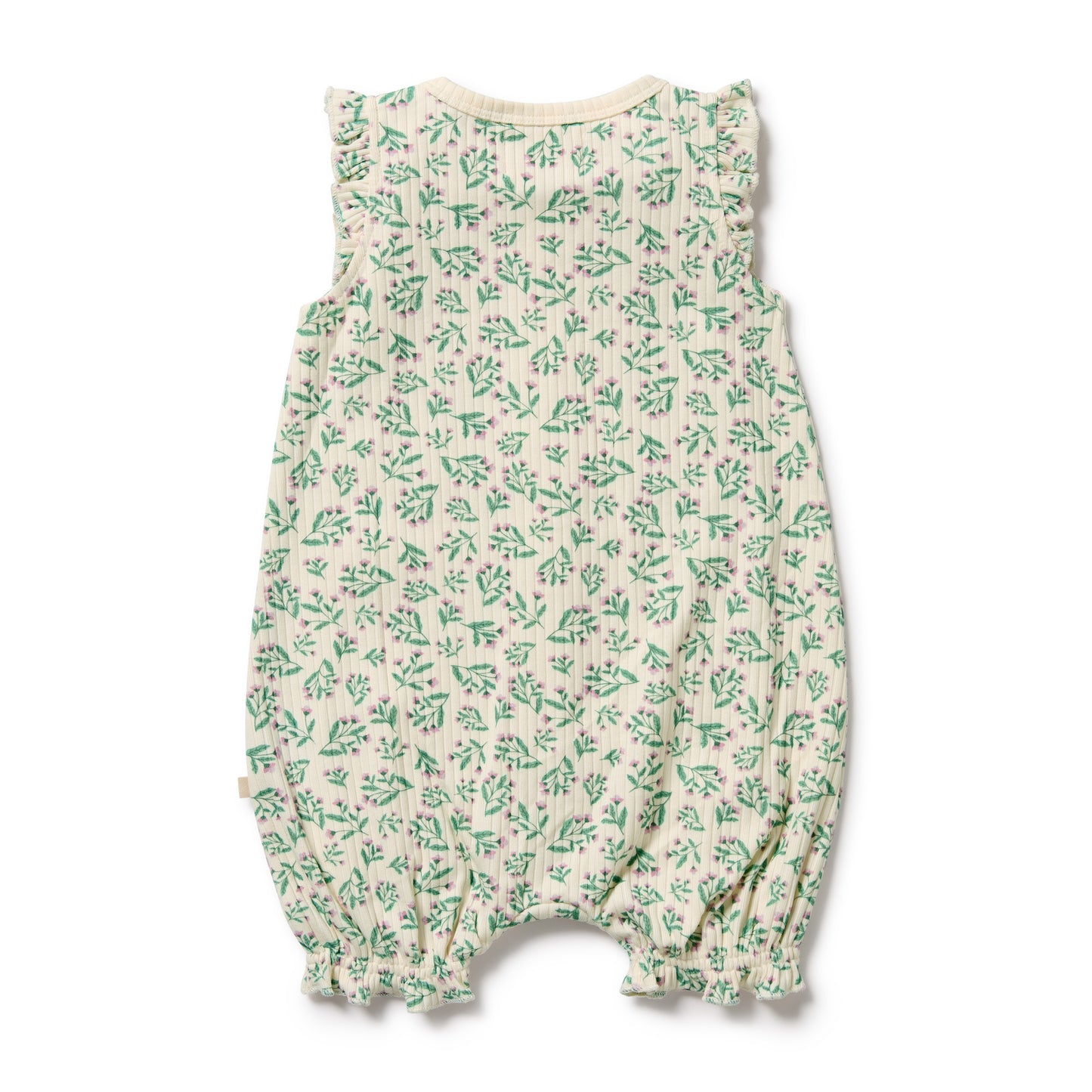 Wilson & Frenchy Organic Ruffle Zipsuit Periwinkle