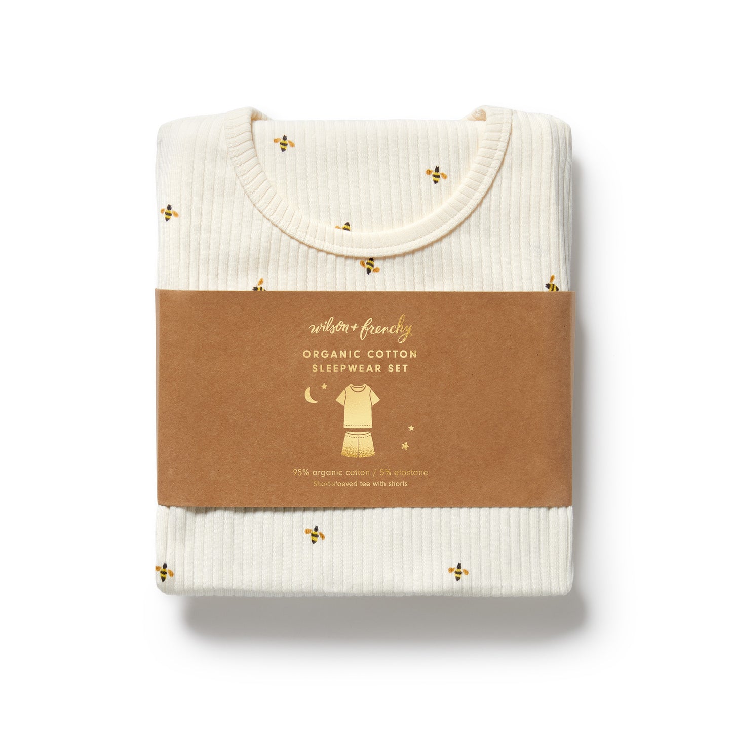 Wilson & Frenchy Organic Short Sleeved Pyjamas Bee Mine