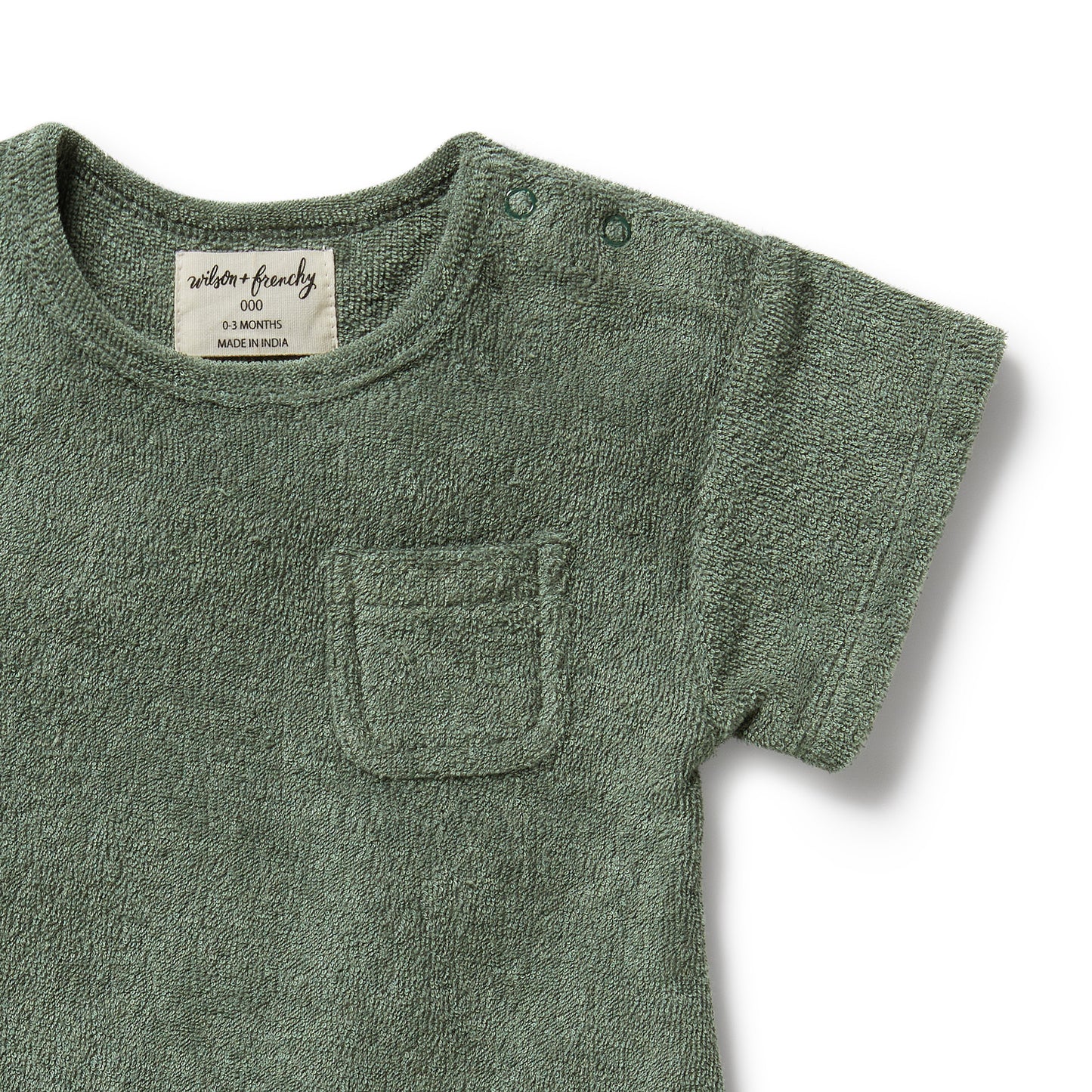 Wilson & Frenchy Organic Terry Growsuit Moss