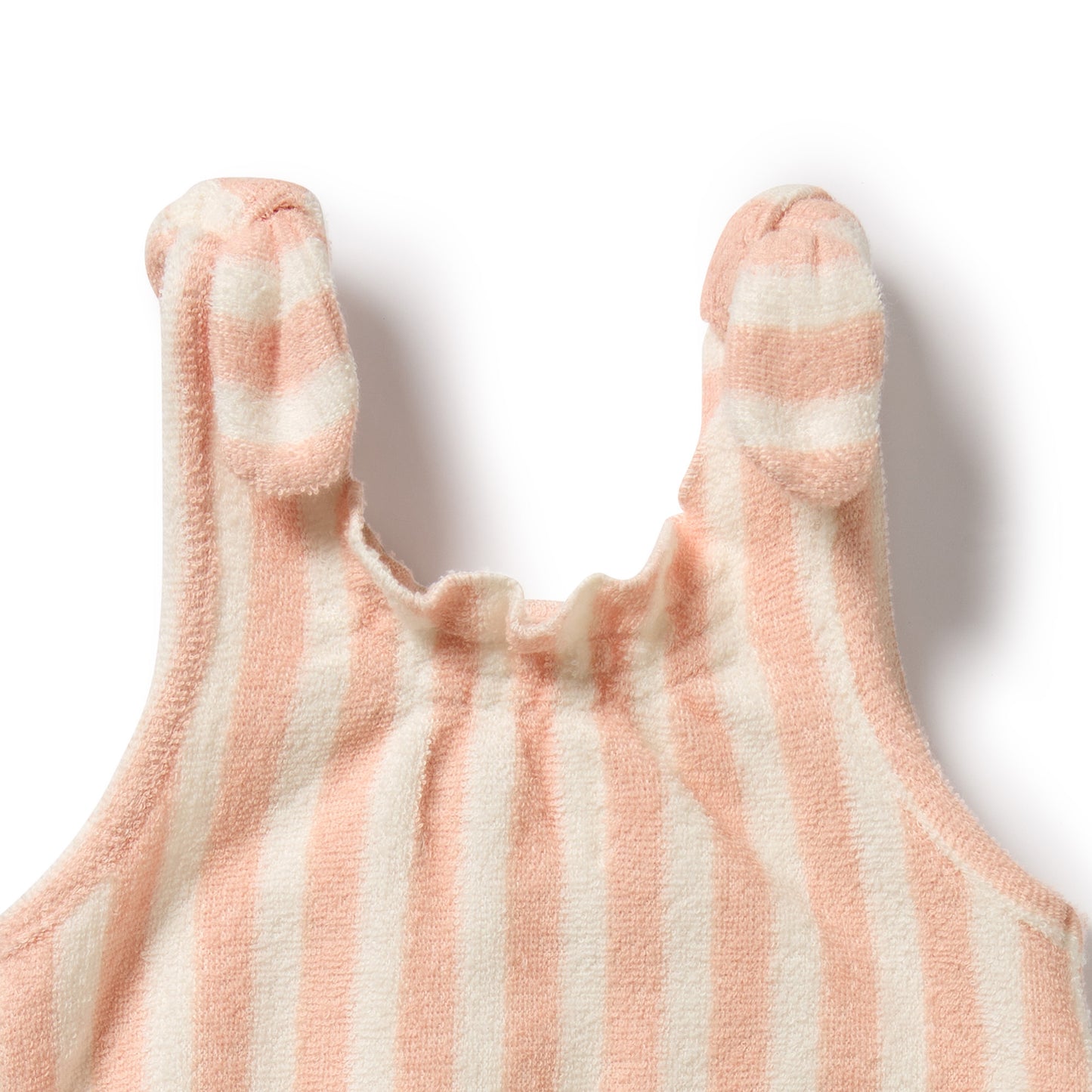 Wilson & Frenchy Organic Terry Tie Playsuit Strawberry Wave