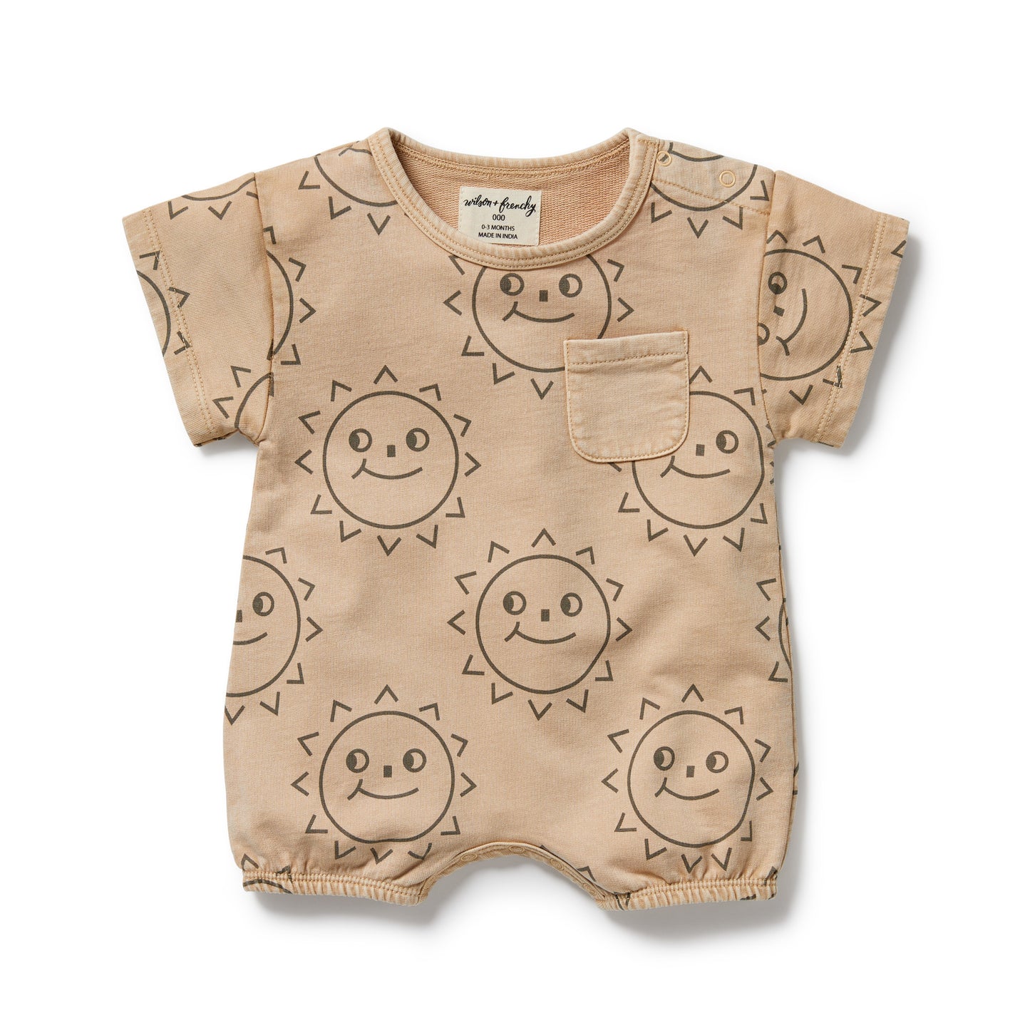 Wilson & Frenchy Organic Sweat Growsuit Happy Days