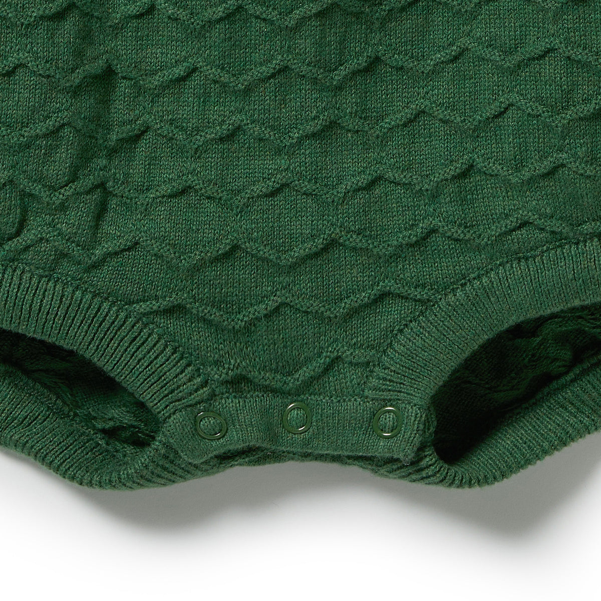 Wilson & Frenchy Organic Knitted Chevron Bodysuit Lillipad