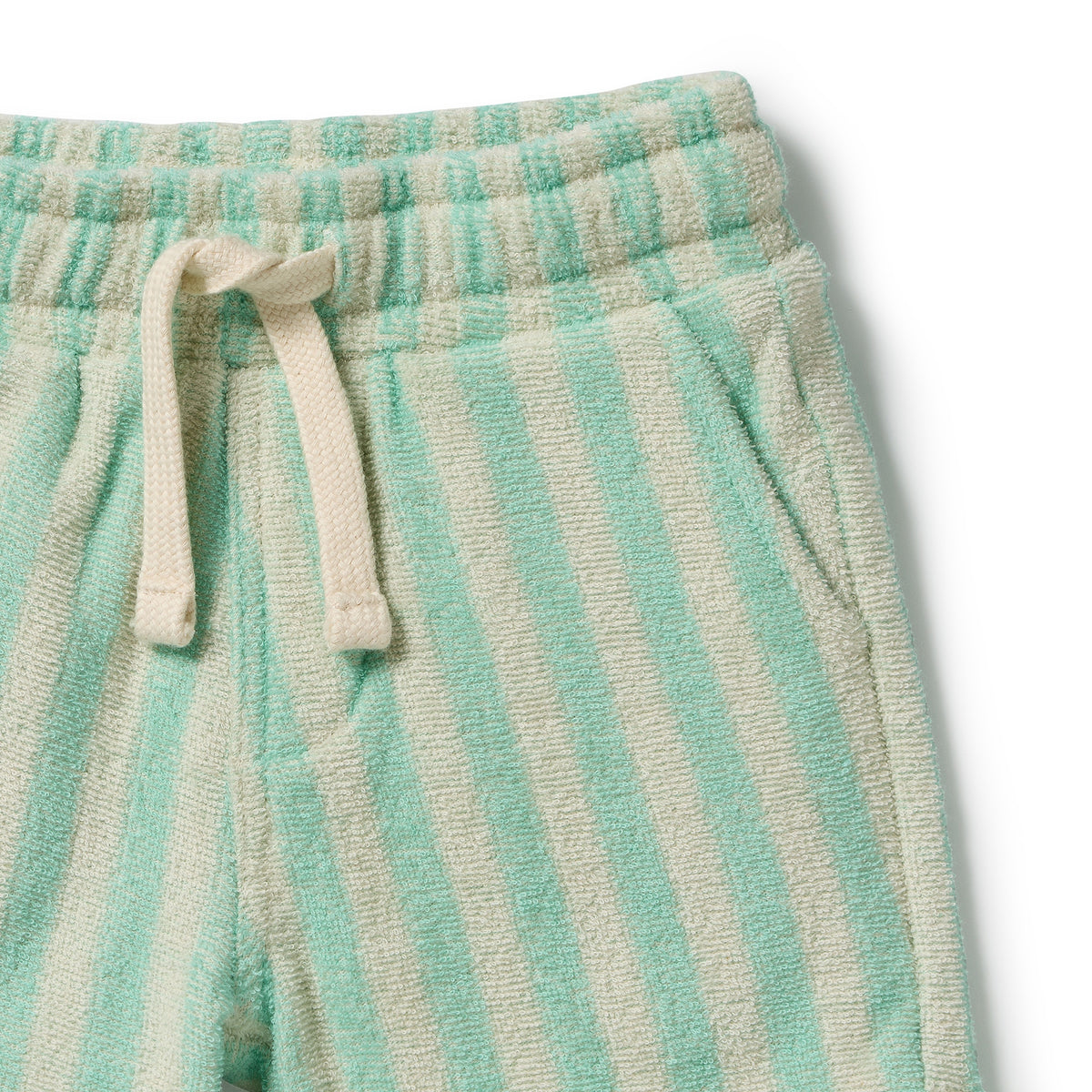 Wilson & Frenchy Organic Terry Short Seafoam Stripe