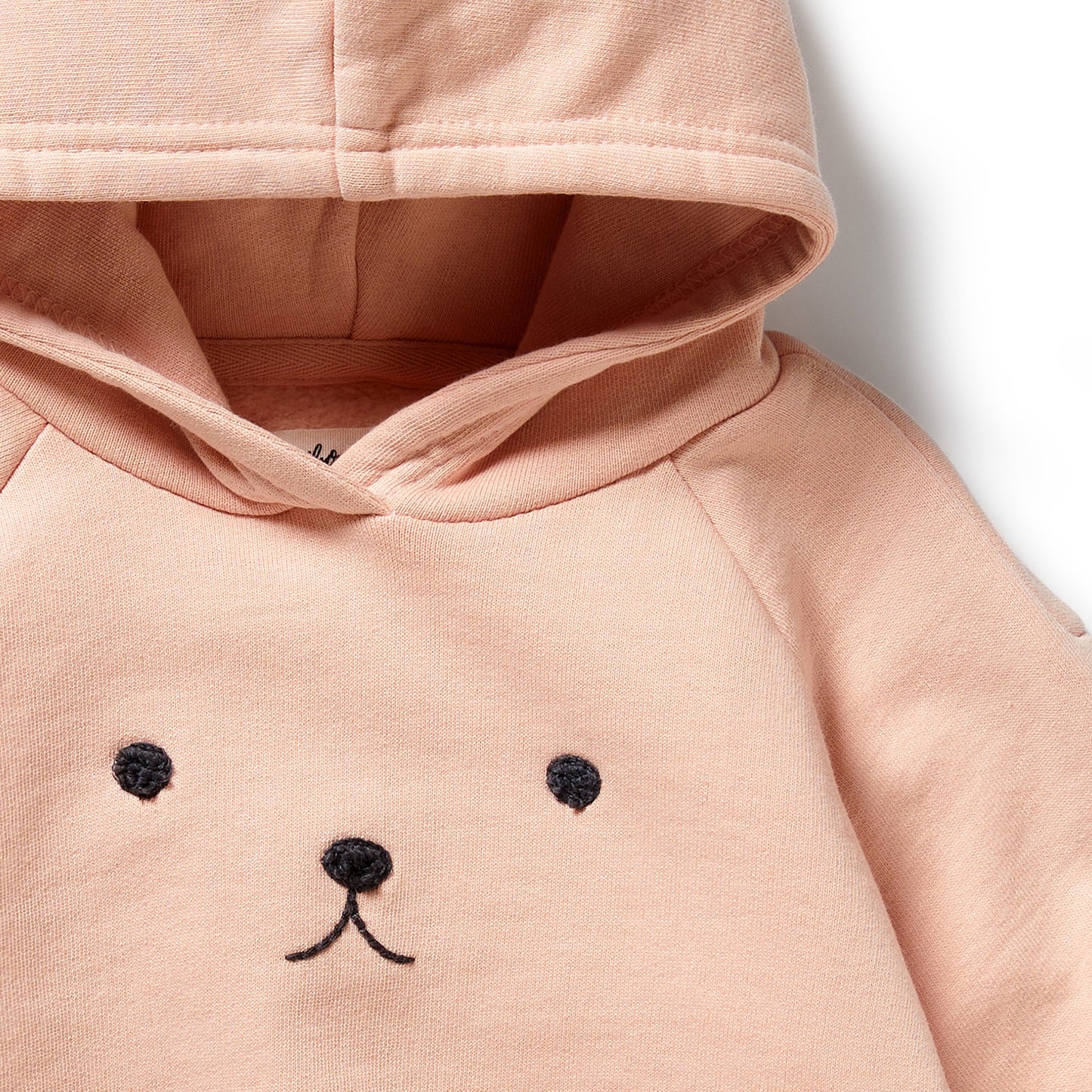 Wilson & Frenchy Organic Terry Hooded Sweat Blush Pink