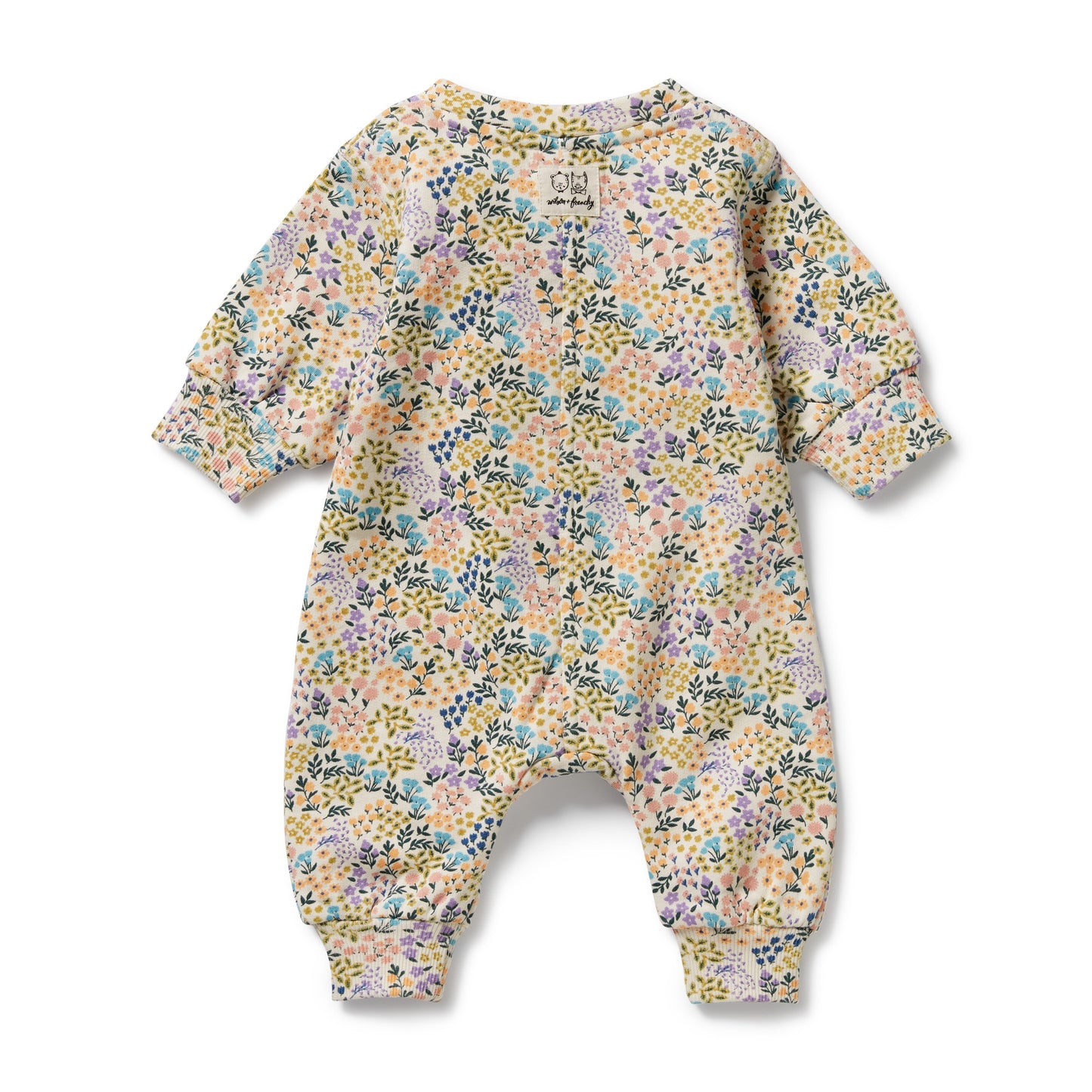Wilson & Frenchy Organic Terry Growsuit Tiny Bloom