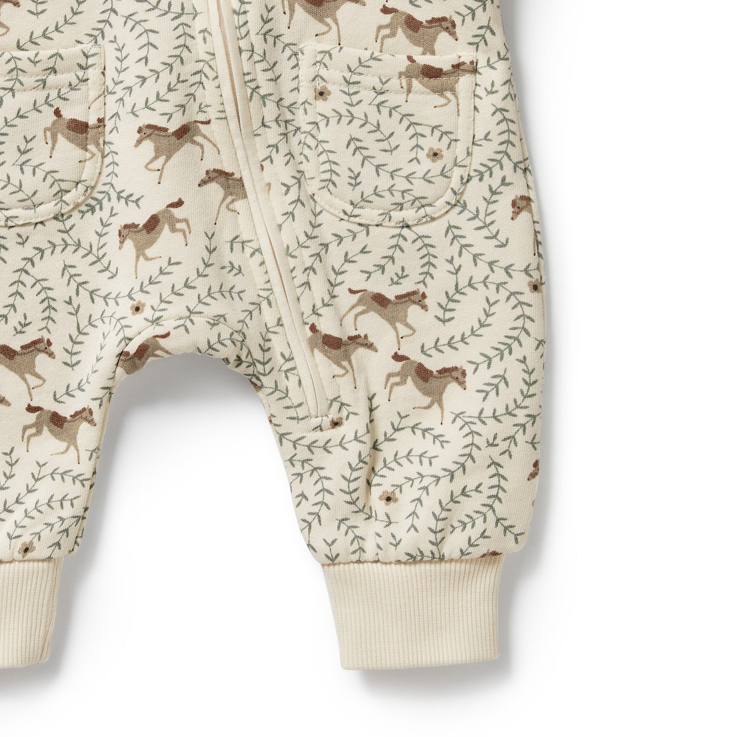 Wilson & Frenchy Organic Terry Growsuit Trixie Horse