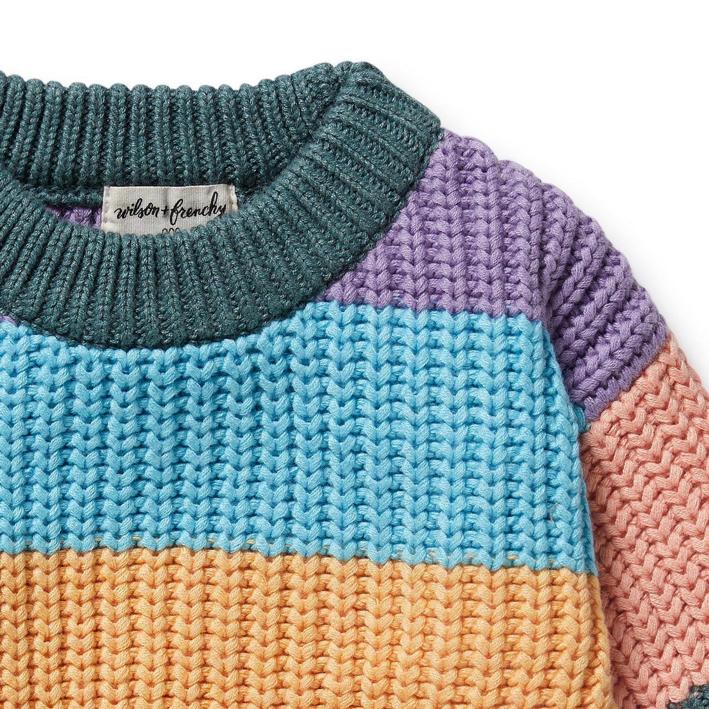 Wilson & Frenchy Organic Knitted Jumper Rainbow