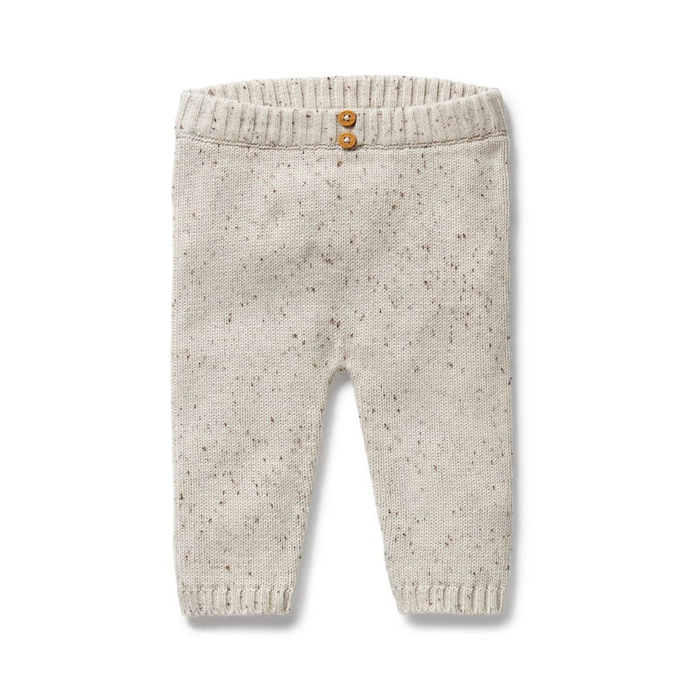 Wilson & Frenchy Organic Knitted Legging Cookie and Cream