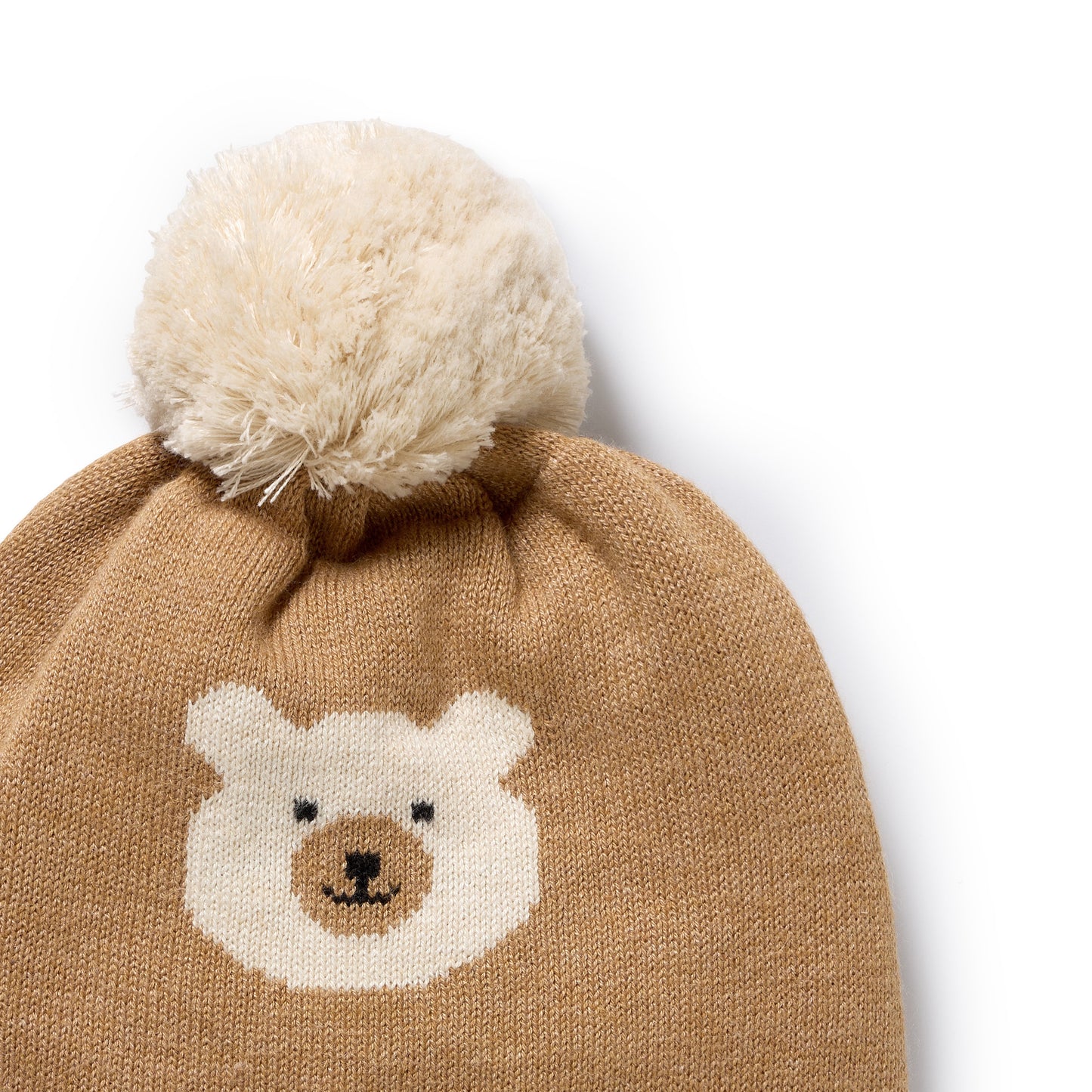 Wilson & Frenchy Organic Knitted Jacquard Hat Beary Cute