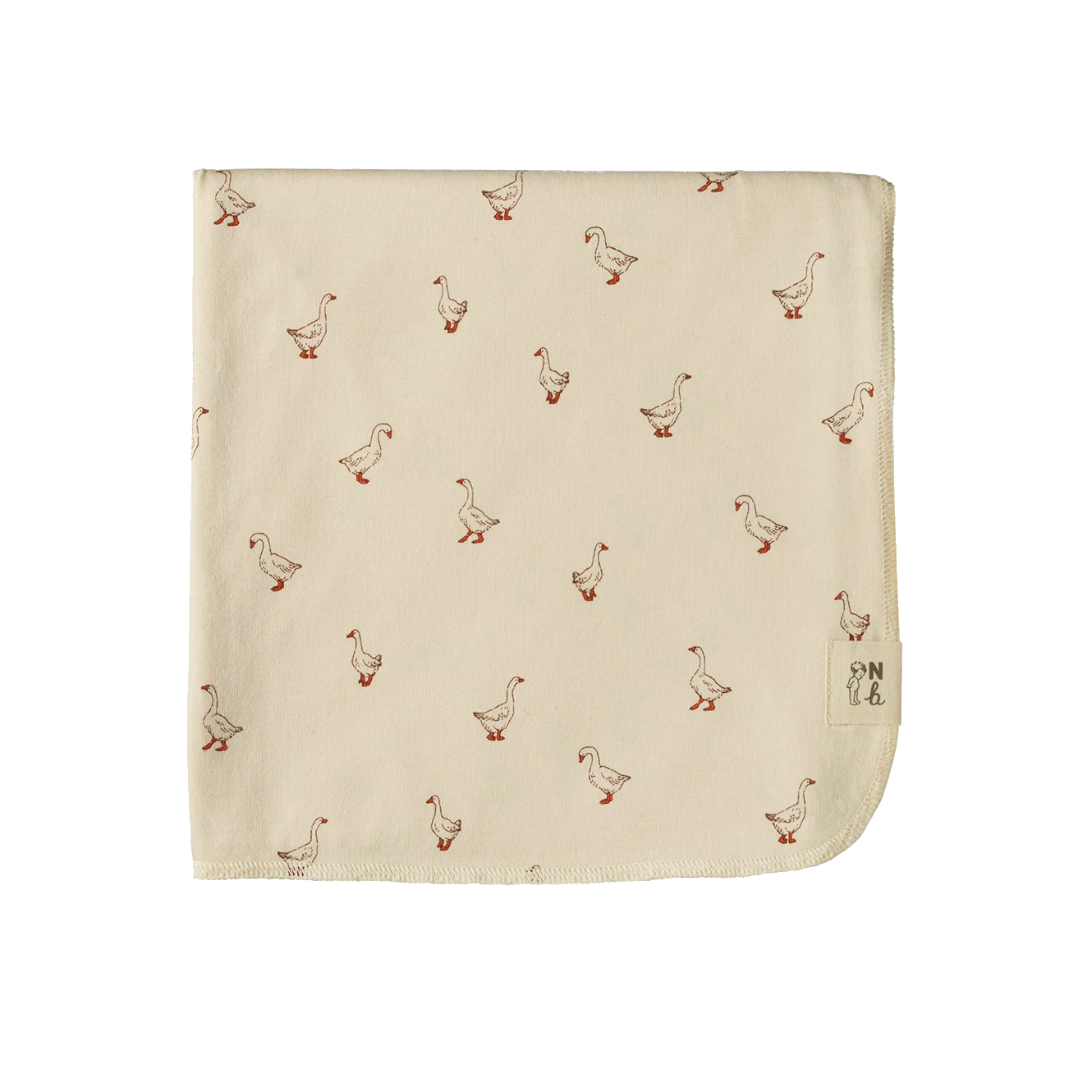 Nature Baby Cotton Wrap Goosey Natural Print
