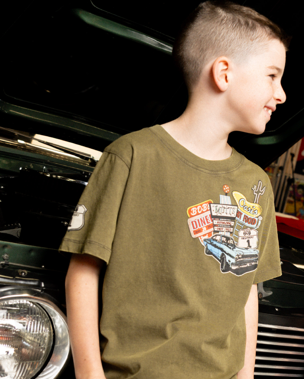 Band of Boys Washed Khaki Road Trip Tee