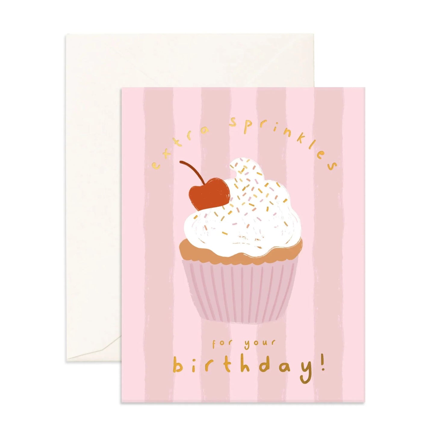 Extra Sprinkles Cupcake Greeting Card
