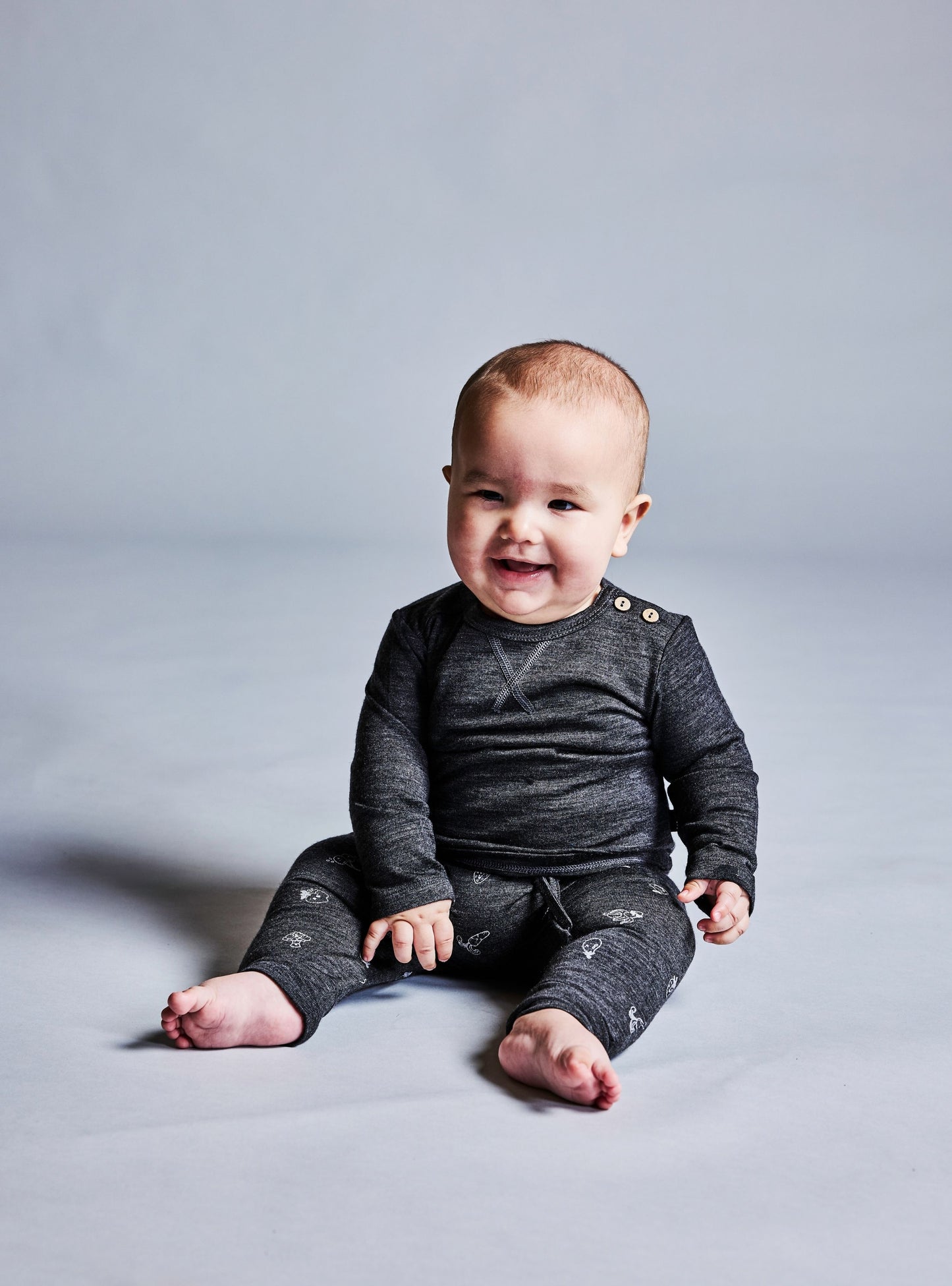 LFOH Wyatt Long Sleeve Tee Iron Marle